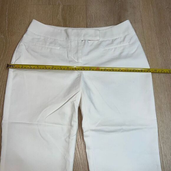 Apt. 9 White Capri Cropped Trouser Pants, Back Slit Pockets, Women’s Petite 6P - Picture 5 of 12